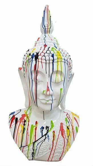 Abstrakte Buddha Deko Figur Statue Skulptur 117cm Figuren Statuen