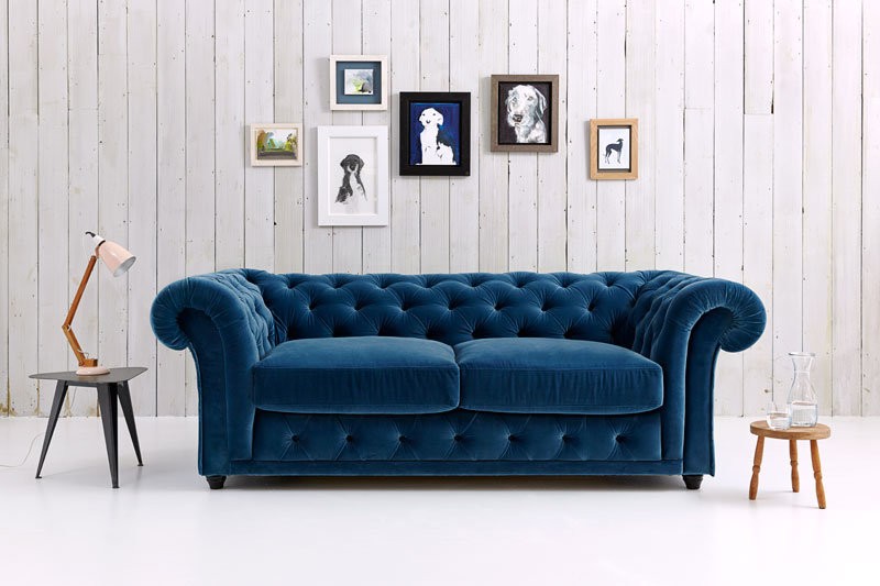 Chesterfield Luxus Polster Sofa Couch Sitz Garnitur Leder Textil #129 Sofort