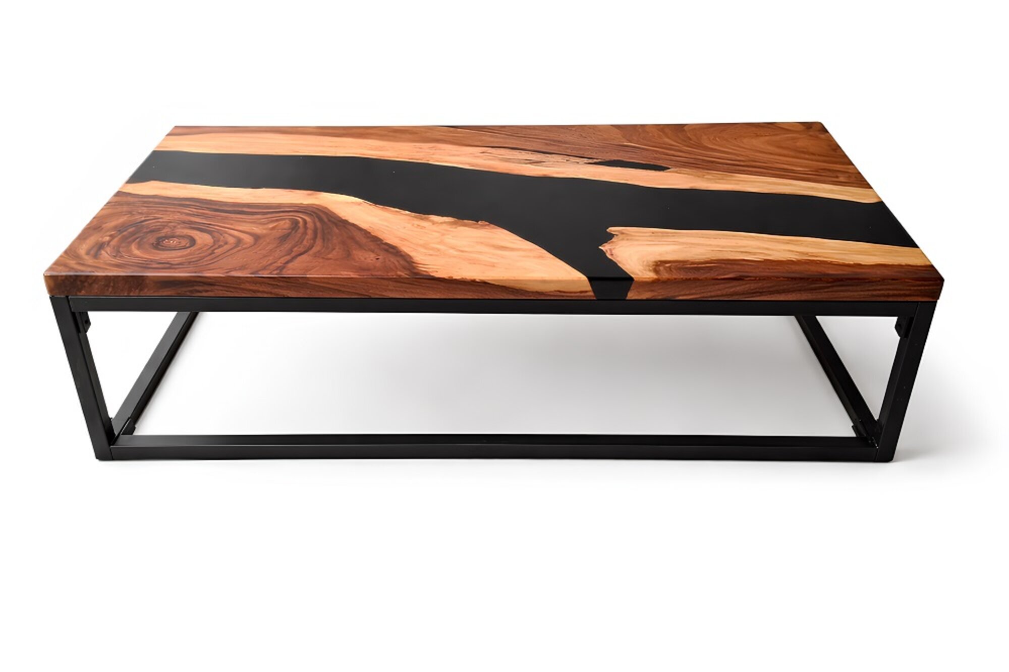 Tisch aus Epoxidharz Couchtisch aus Massivholz Möbel Epoxidharztisch Sofort