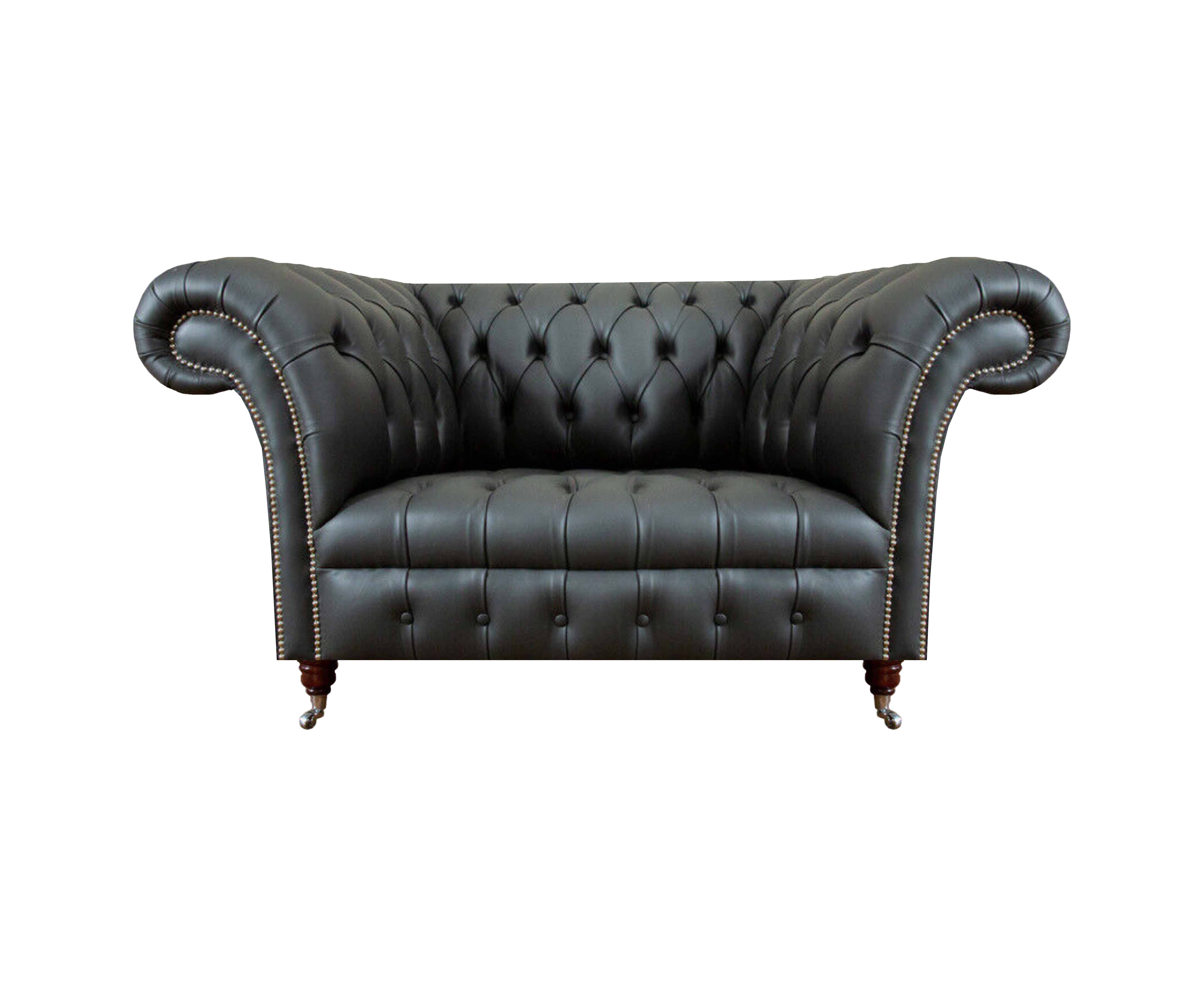 Luxuriöse Grau Zweisitzer Sofa Couch Wohnzimmer Moderne Chesterfield