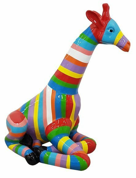 Abstrakte Deko Figur Statue Skulptur 80cm Bunt Figuren Statuen Skulpturen