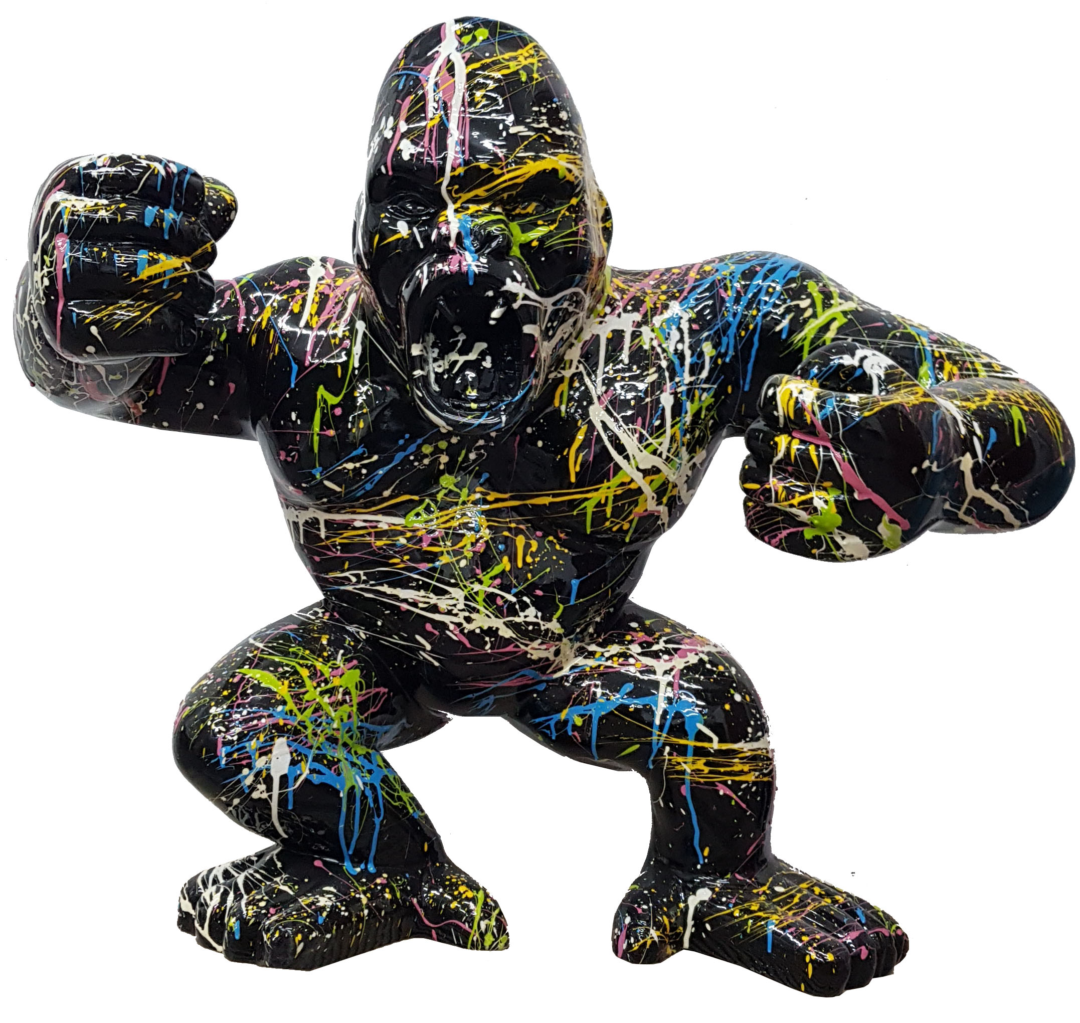 Designer Statue Moderne Figuren Statuen Dekoration Abstrakt Gorilla Garten Neu