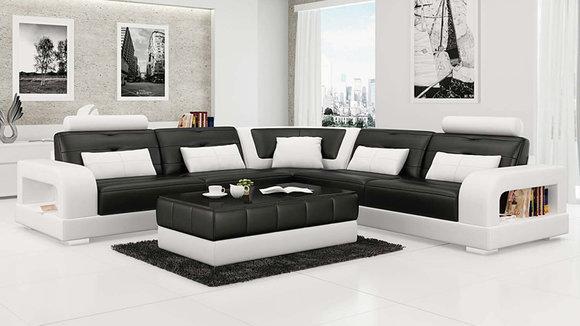 Ledersofa Ecksofa Designersofa Wohnlandschaft H2209 L Form