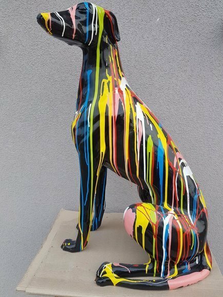 Abstrakte Deko Figur Statue Bunt Skulptur 80cm Figuren Statuen Skulpturen