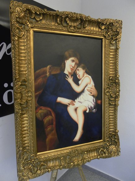 Ölgemälde 100-0312 (Mutter und Kind) 120 cm x 90 cm