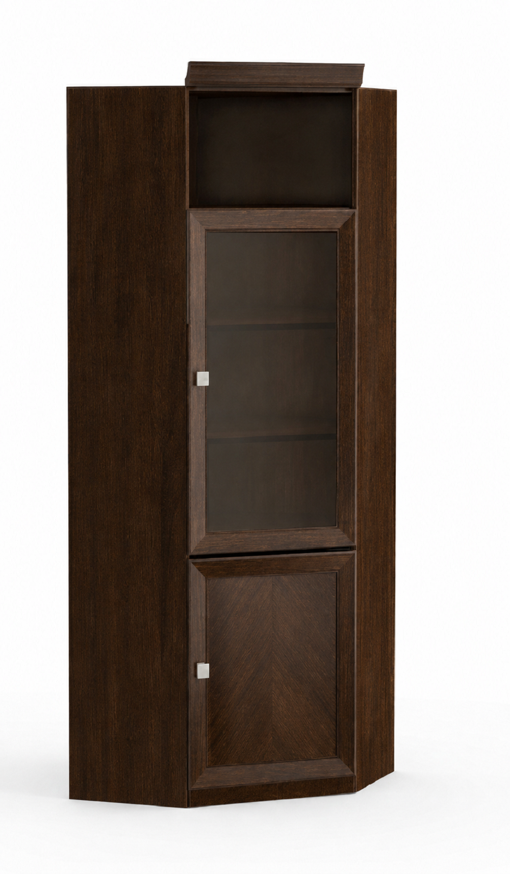 Eckvitrine Schrankvitrine Sammlerschrank Vitrinenschrank Regalvitrine