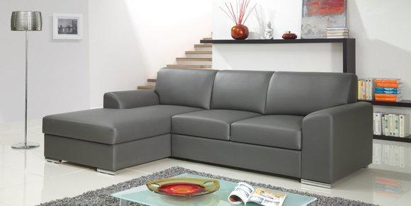 Ecksofa Textil Polster Stoffsofa mit Bettfunktion OSLO FH