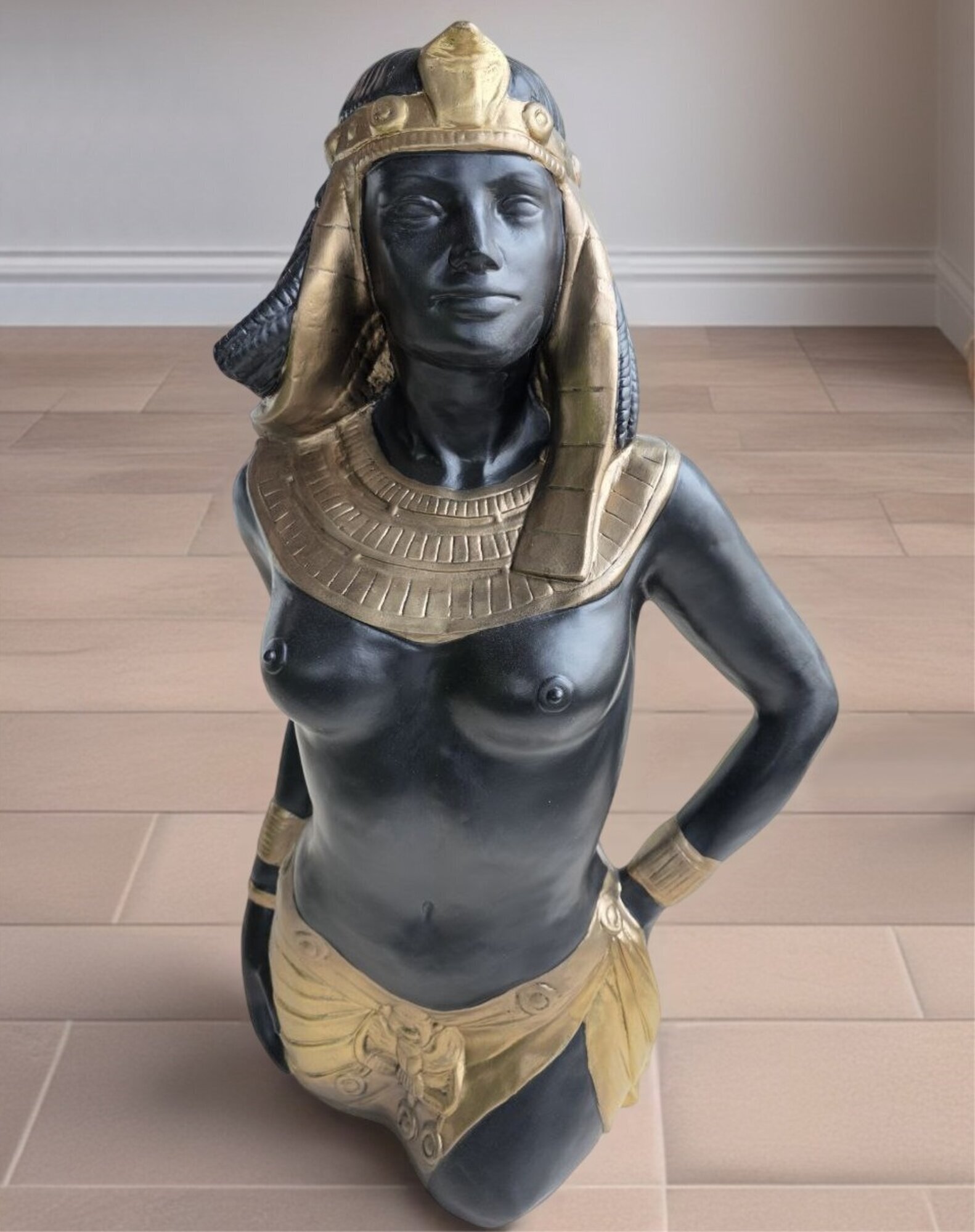 Ägyptischer Kleopatra Statue Dekoration Figuren Skulpturen Deko 78 cm Sofort