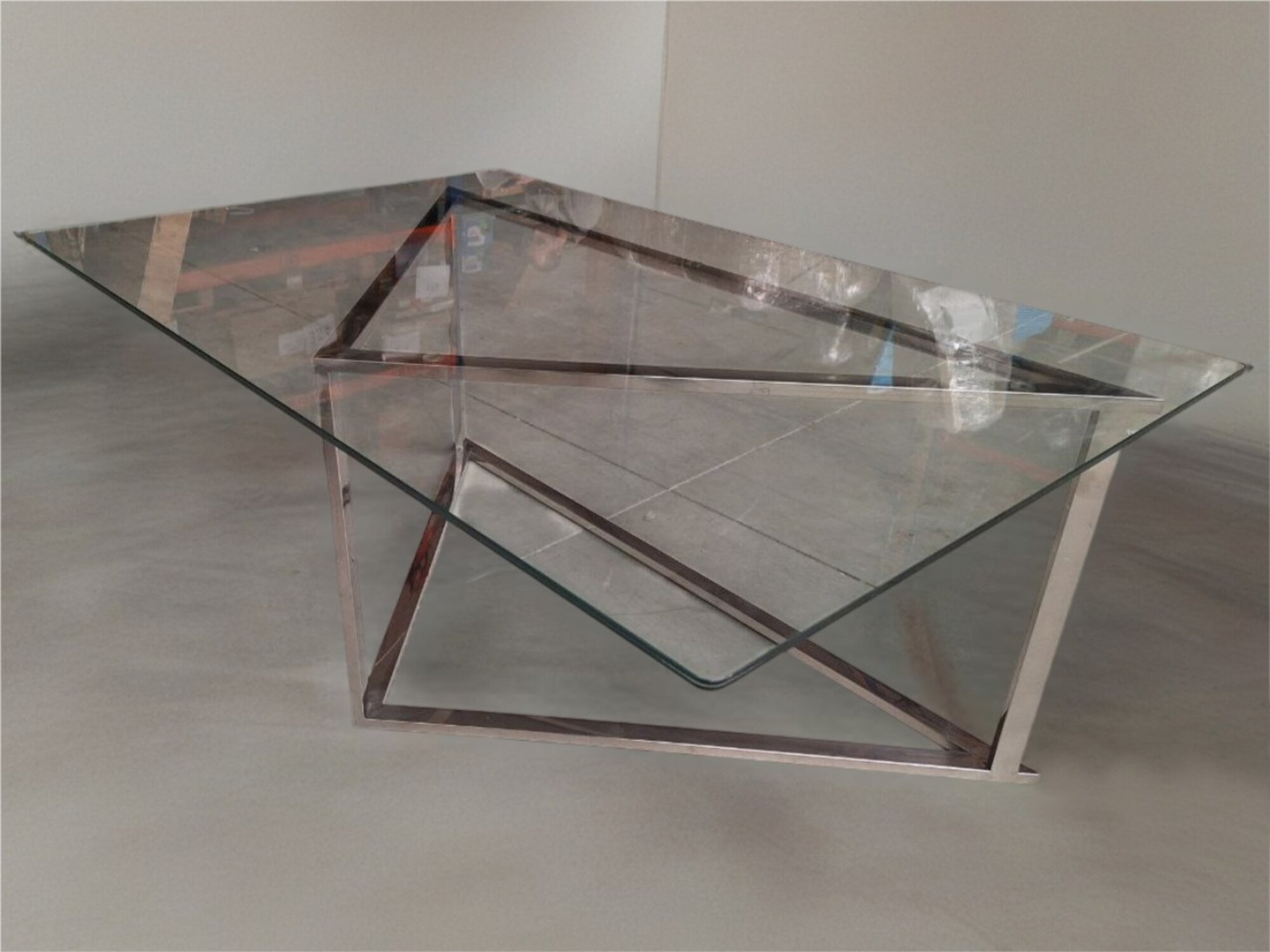 Moderner Luxus-Couchtisch aus Glas – stilvolle und elegante Wohnzimmermöbel Sofort