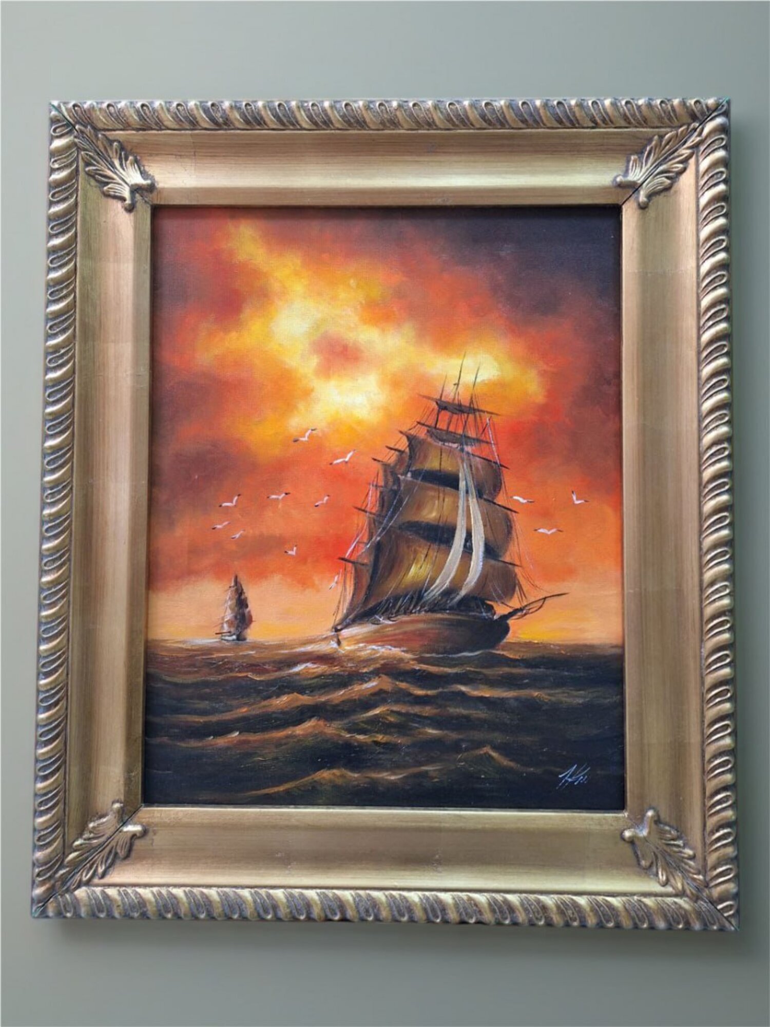 Handgemaltes Ölgemälde – moderne abstrakte Leinwandkunst Sofort