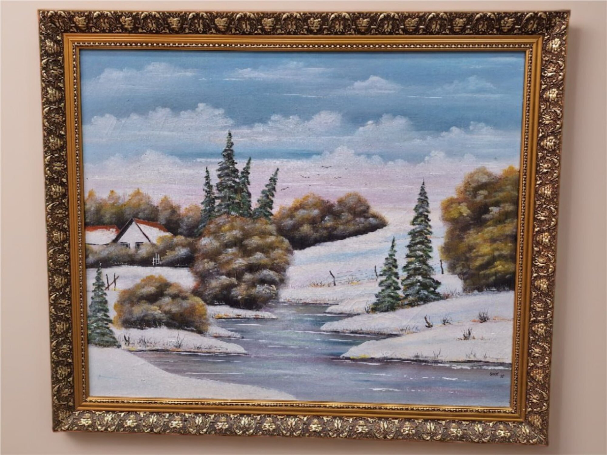 Minimalistische Ölbilder mit sauberen, modernen Linien Sofort