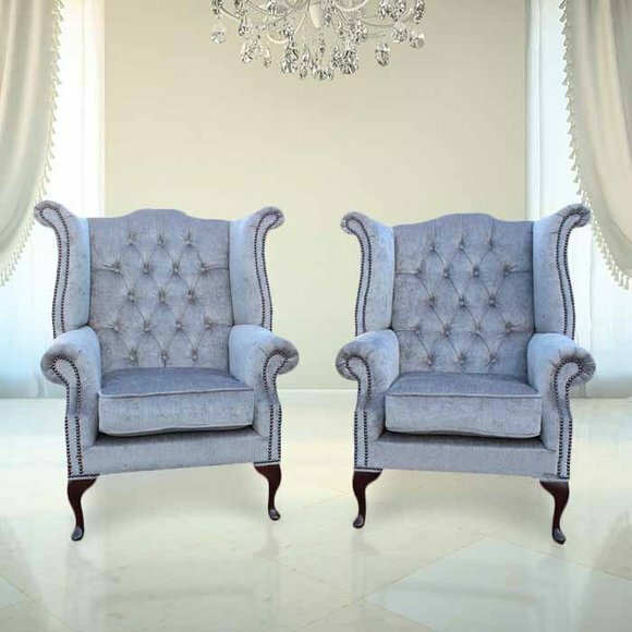 Echter Chesterfield Ohrensessel Sessel Couch Sofa Polster Sitz Klassisch Lounge