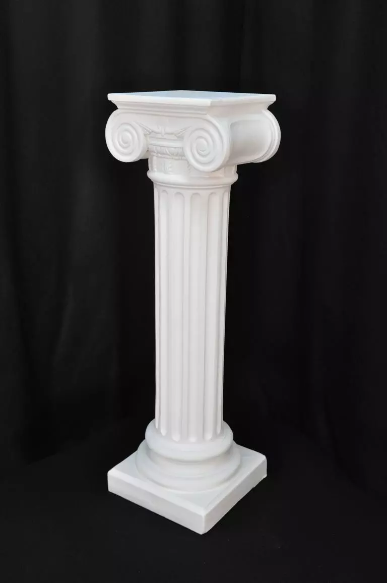 Medusa Säule Römische Säulen Marmor Antik Skulptur Dekoration Figur Deko