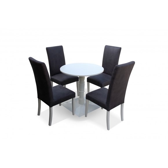 4x Stuhl Stühle Polster Textil Stoff Garnitur Set Komplett Designer
