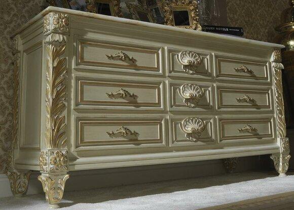 Kommode Wohnzimmer Schubladen Holz Kommoden Schrank Sideboard Schränke Massiv