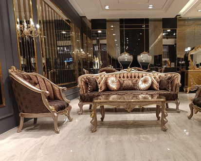 Elegante Sofagarnitur 3+1 Sitzer – Stoffgruppe fürs Wohnzimmer SOFORT