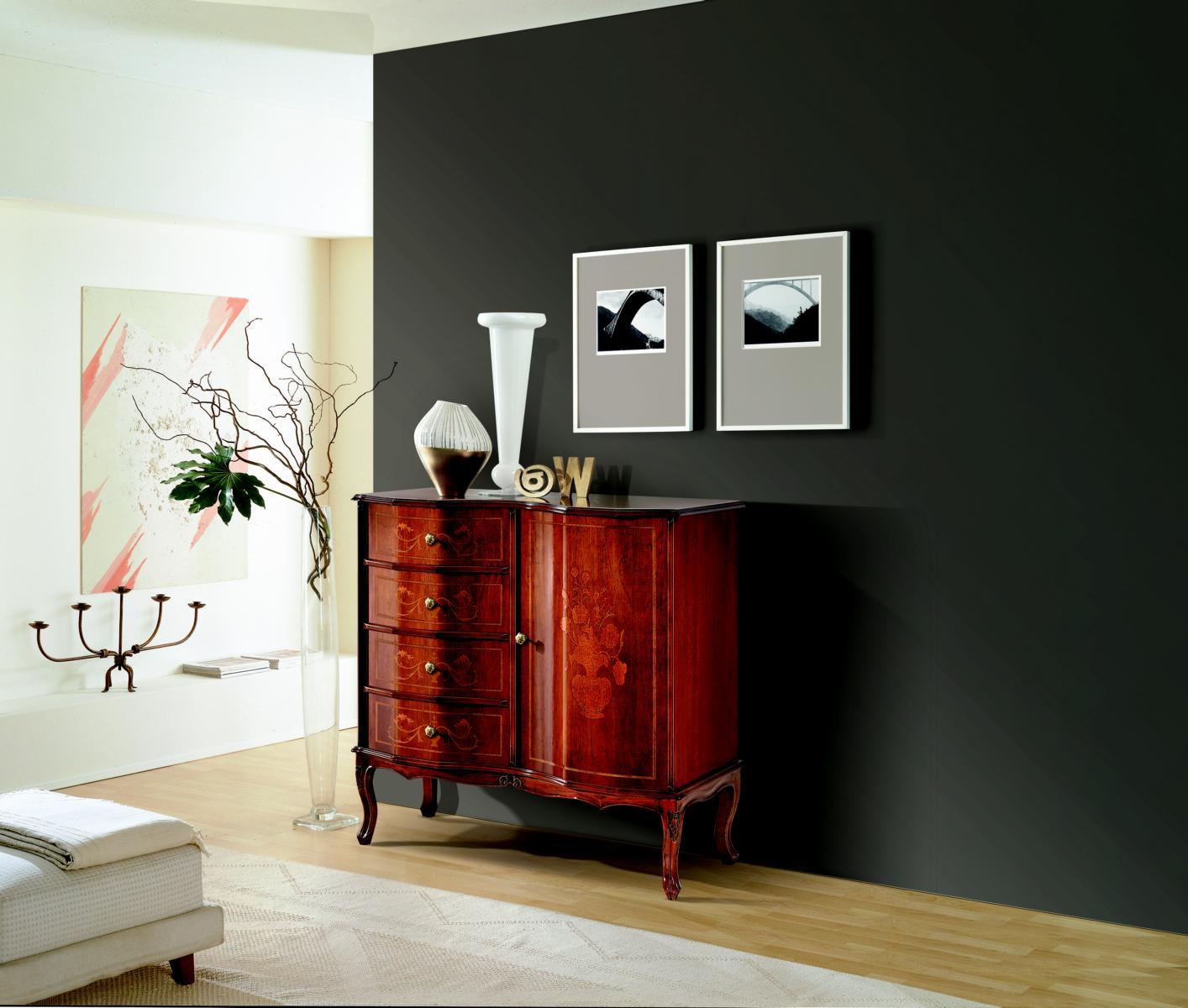 Luxus Designer Italienische Holz Möbel Kommode Anrichte Barock Stil Sideboard