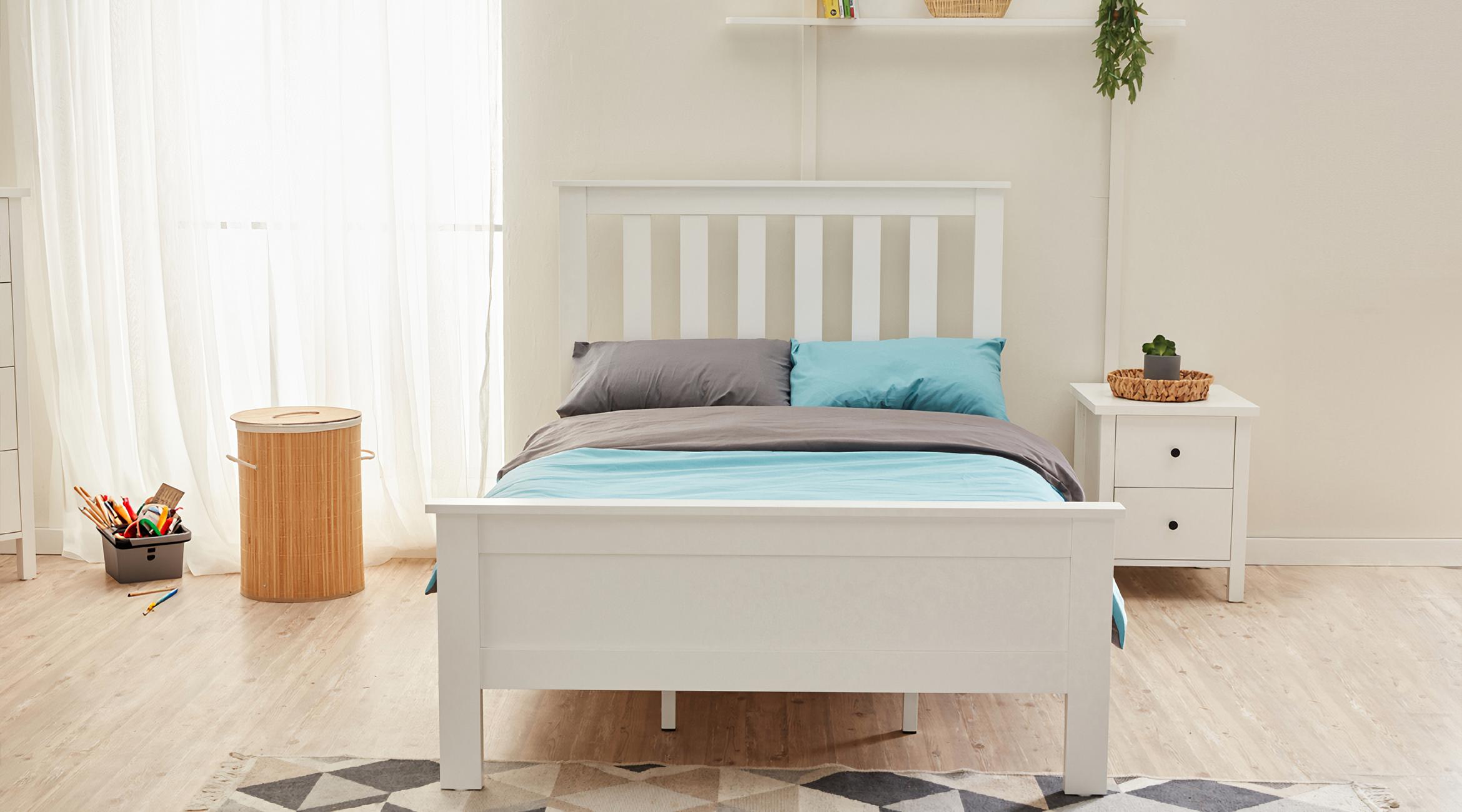 Komplette Schlafzimmer Luxus Suite Nachttisch Bett Elternschlafzimmer 2tlg