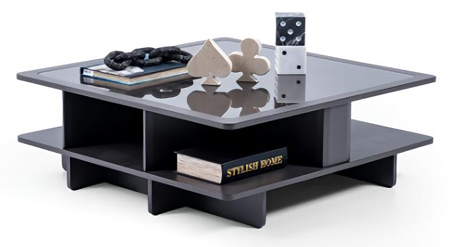 Quadratischer Sofatisch Glas Lounge Beistell Tisch Glastische Couchtisch