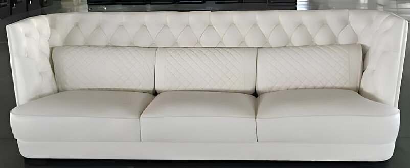 Chesterfield Couch Polster Leder Sofa 3 Sitzer Klassische Couchen B35 Neu