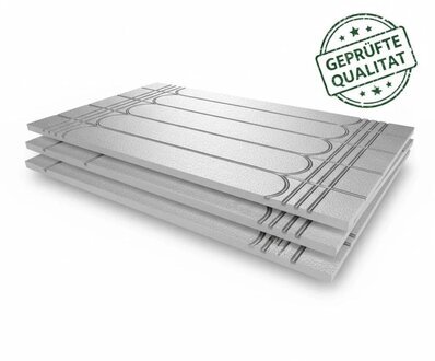Fußbodenheizung Trockenbau 0,72 m² kein Trockenestrich 20 mm 16er Rohr 500kPa