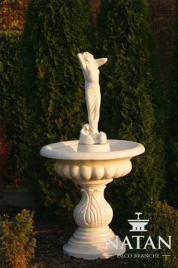 Dekor Zierbrunnen Springbrunnen Skulptur Fontaine Brunnen Teich Garten