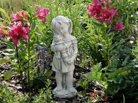 Kind 44cm Skulptur Design Figur Statue Garten Figuren Statuen