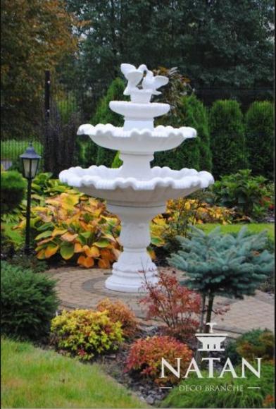 Springbrunnen Garten Teich Brunnen 175cm Steinbrunnen Gartenbrunnen