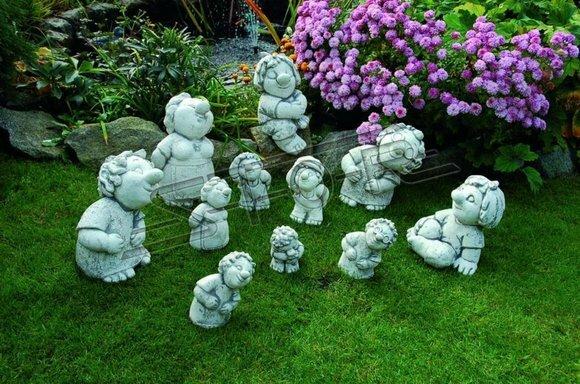 Figur Blumenkübel Pflanz Kübel Dekoration Figur Blumentöpfe Dekor Garten