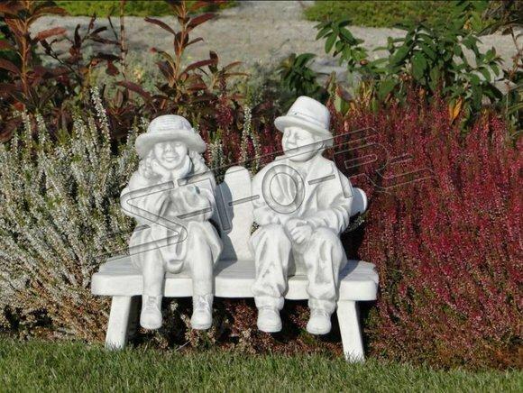 Junge Sitzende Figur Statue Figuren Skulptur Statuen Garten