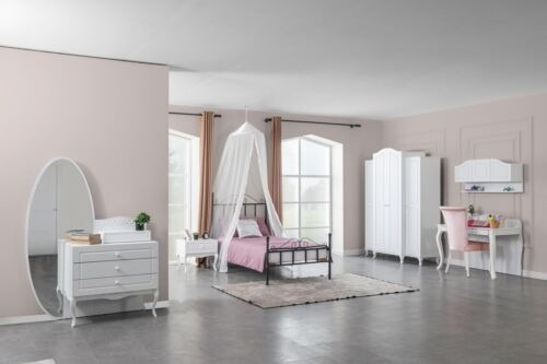Bett Nachttisch Kommode 6 tlg.Schlafzimmer Modern Luxus Schlafzimmer