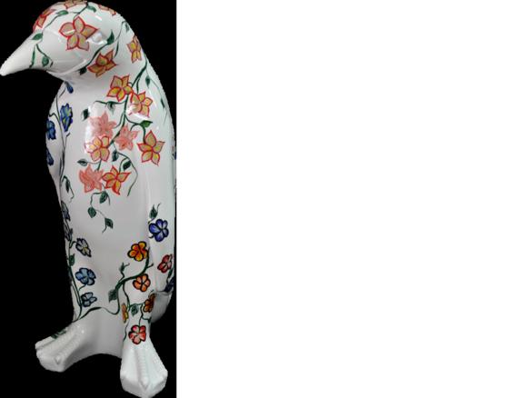 Design 67cm Pinguin Luxus Figur Skulptur Handarbeit XXL Tier