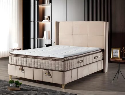 Luxuriöses Boxspringbett Elegantes Design für höchsten Komfort und Entspannung