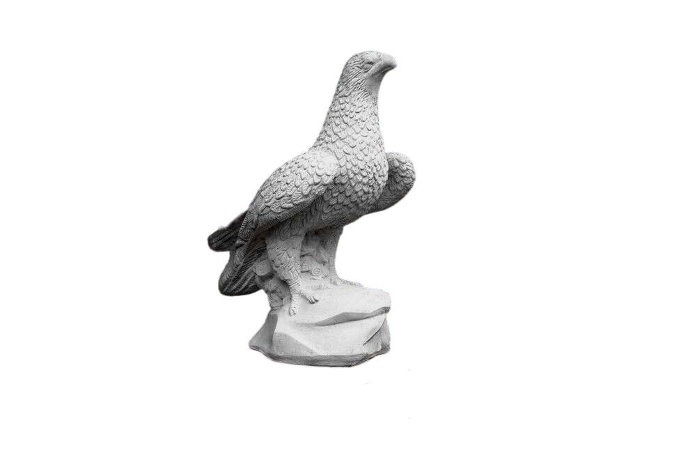 GARTENFIGUR STEINFIGUR FIGUR GARTEN SKULPTUR VOGEL STEINGUSS DECORATIVE
