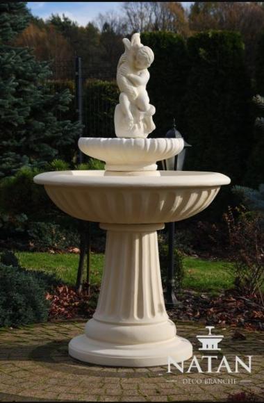 Zierbrunnen Springbrunnen 150cm Skulptur Brunnen Deko Garten Fontaine