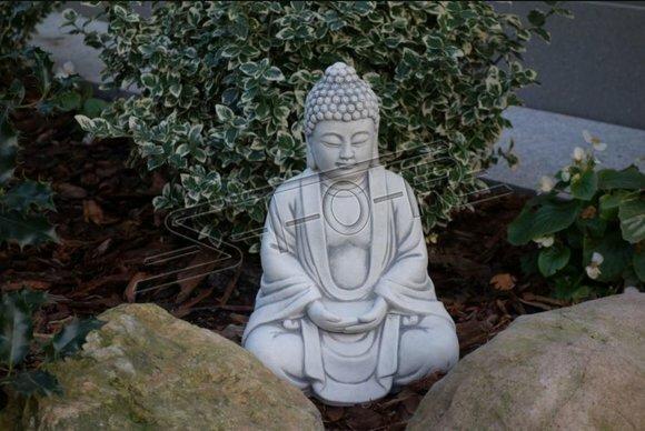 Buddha Skulptur in Steinoptik. Große Skulptur für Garten Figur Dekorative
