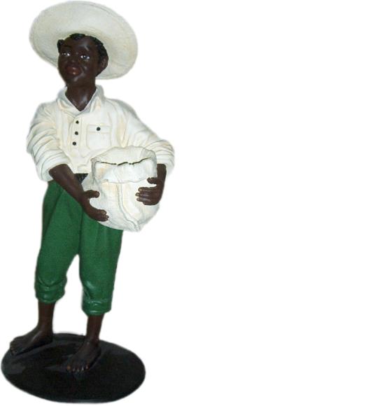 Design Junge mit Beutel Figur Statue Skulptur Figuren Skulpturen