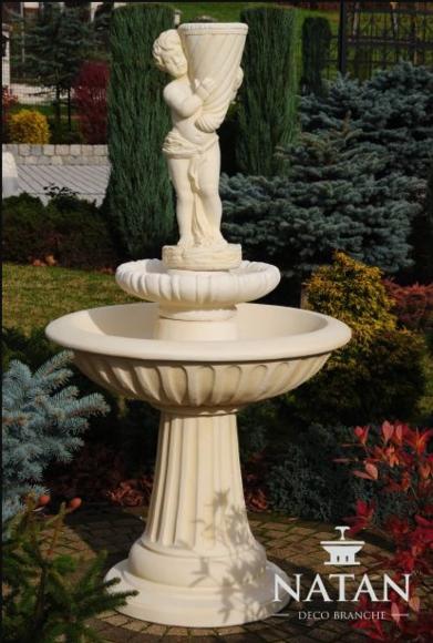 Zierbrunnen Springbrunnen 172cm Skulptur Brunnen Deko Garten Fontaine