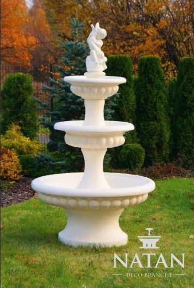 Zierbrunnen Springbrunnen 186cm Skulptur Brunnen Deko Garten Fontaine