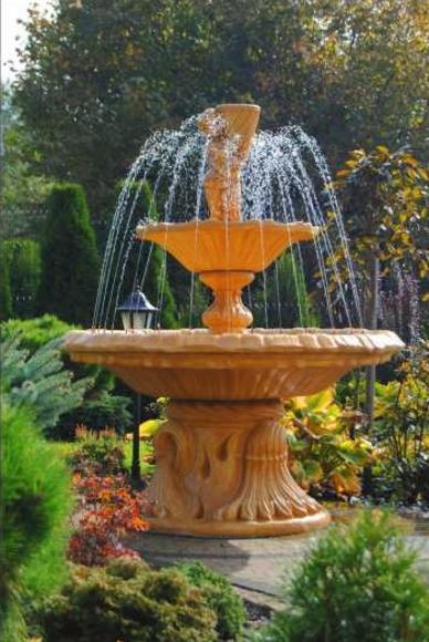Zierbrunnen Springbrunnen Figur Brunnen Dekoration Garten Fontaine
