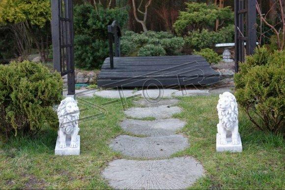 Löwe Gartenfigur Terrassen Garten Skulptur Figuren Skulpturen Dekor Statuen