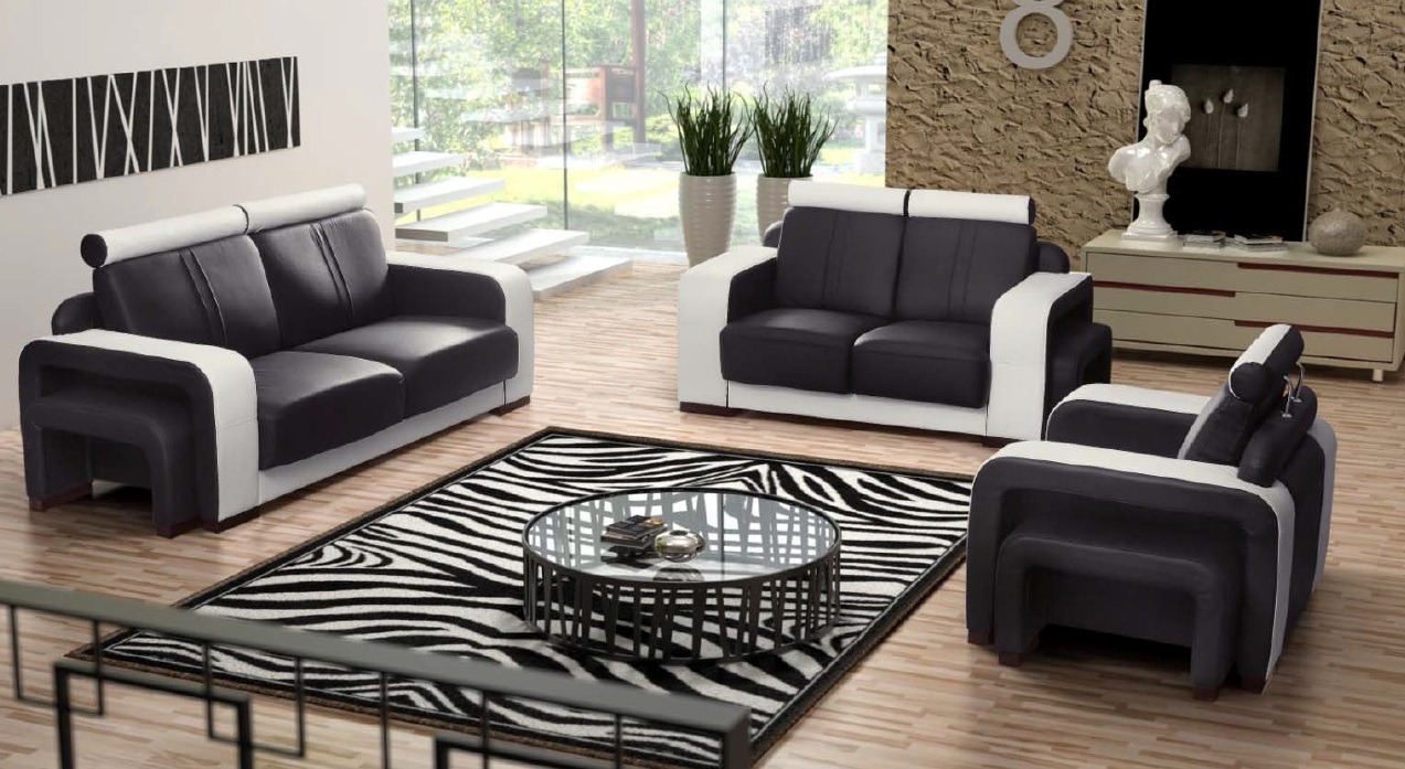 Ledersofa 3+2+1 Sitzer Sofagarnitur FANELLI