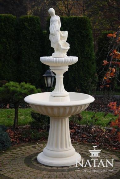 Zierbrunnen Springbrunnen Skulptur 197cm Brunnen Deko Garten Fontaine