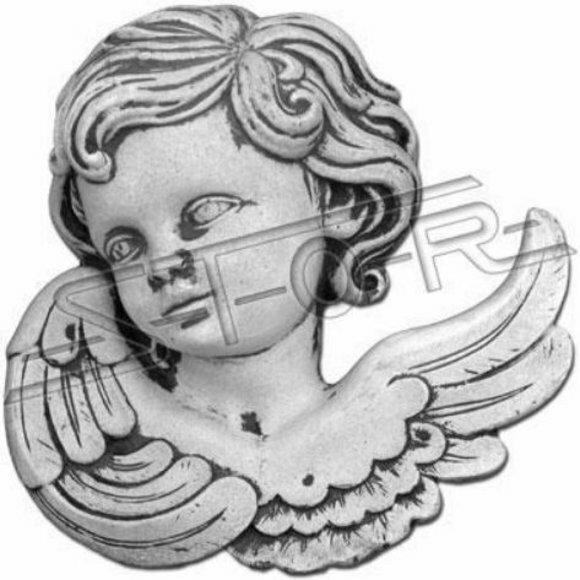 Grabschmuck Grab Stein Dekoration Engel Figur Skulptur Natur Weiß Gott