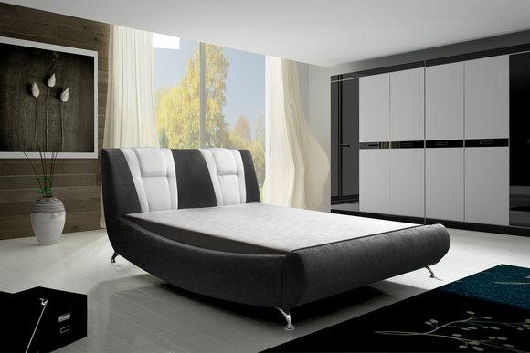 Wasserbett inkl. Wasserbettheizung, Bett Designer Polsterbett Ehebett