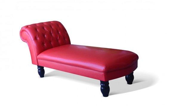 CHAISELONGUES CHESTERFIELD LIEGE CHAISE LEDER TEXTIL