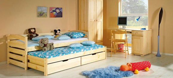 Bett mit Bettkasten Stauraumbett Doppelbett 2 x Betten Kinderbett Jugendbett