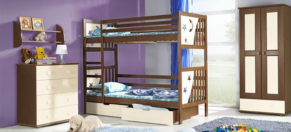 DOPPELBETT KINDERBETT SCHLAFZIMMER JUGENDBETT + BETTKASTEN BETT KIEFER