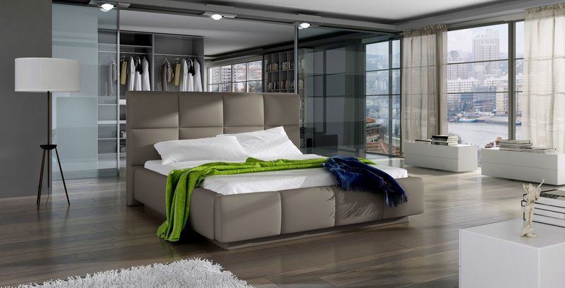 Wasserbett Bett Betten Komplett Lederbett Polsterbett mit Matratze Neu Asti