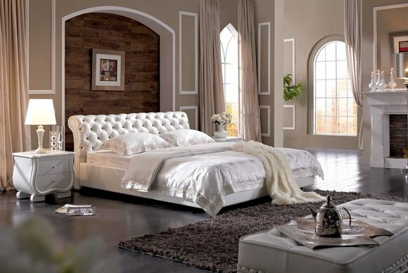 Chesterfield Designer Polster XXL Doppel Bett Betten S-9209